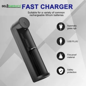 Cargador de Baterías de Litio Inteligente USB (1 Ranura)