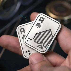 Slider Magnético EDC de Metal con Diseño de Póker Juguete Antiestrés