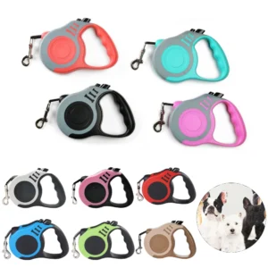 Correa Extensible Automática de Nailon para Perros y Gatos