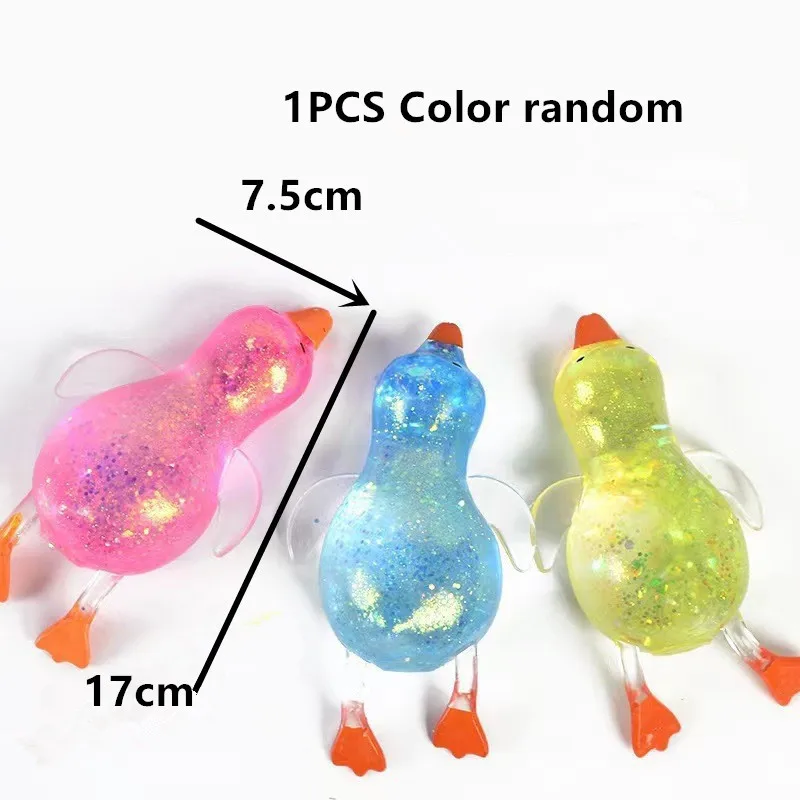 Pato de Maltosa Aurora Colorido Juguete Blandito y Elástico Antiestrés - Imagen 2