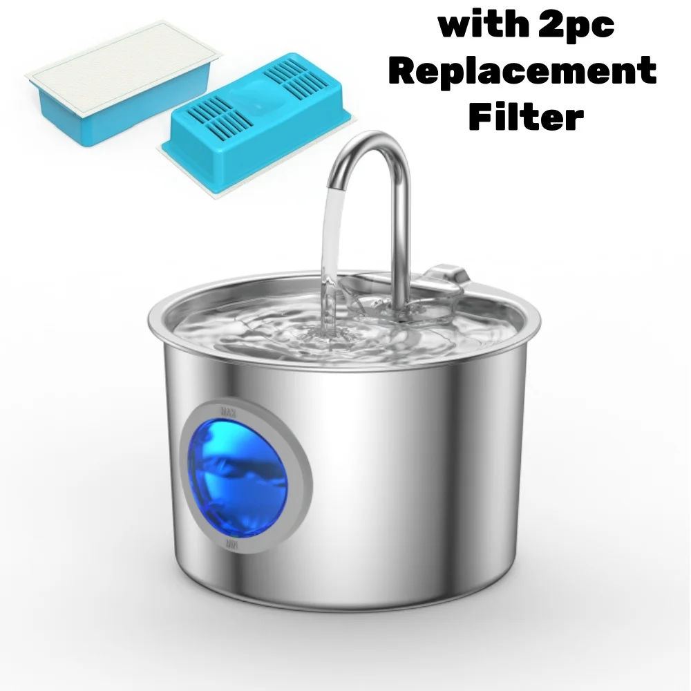 Fuente de Agua Automática de 2.2L para Gatos y Perros con Filtro Múltiple - Imagen 7