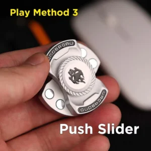 Juguete Fidget EDC 3 en 1 de Calavera con Spinner, Slider y Moneda