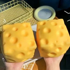Juguete Antiestrés Blandito Gigante con Forma de Queso