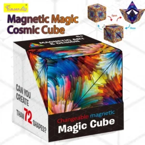 Cubo Magnético Variable Geométrico 3D Rompecabezas y Juguete Antiestrés