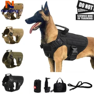 Arnés y Correa Táctica Militar para Perros