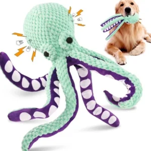 Juguete de Peluche con Sonido Diseño de Pulpo para Perros