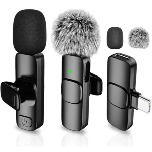 Mini Micrófono de Solapa Inalámbrico para Grabación de Video, Vlog y Podcast