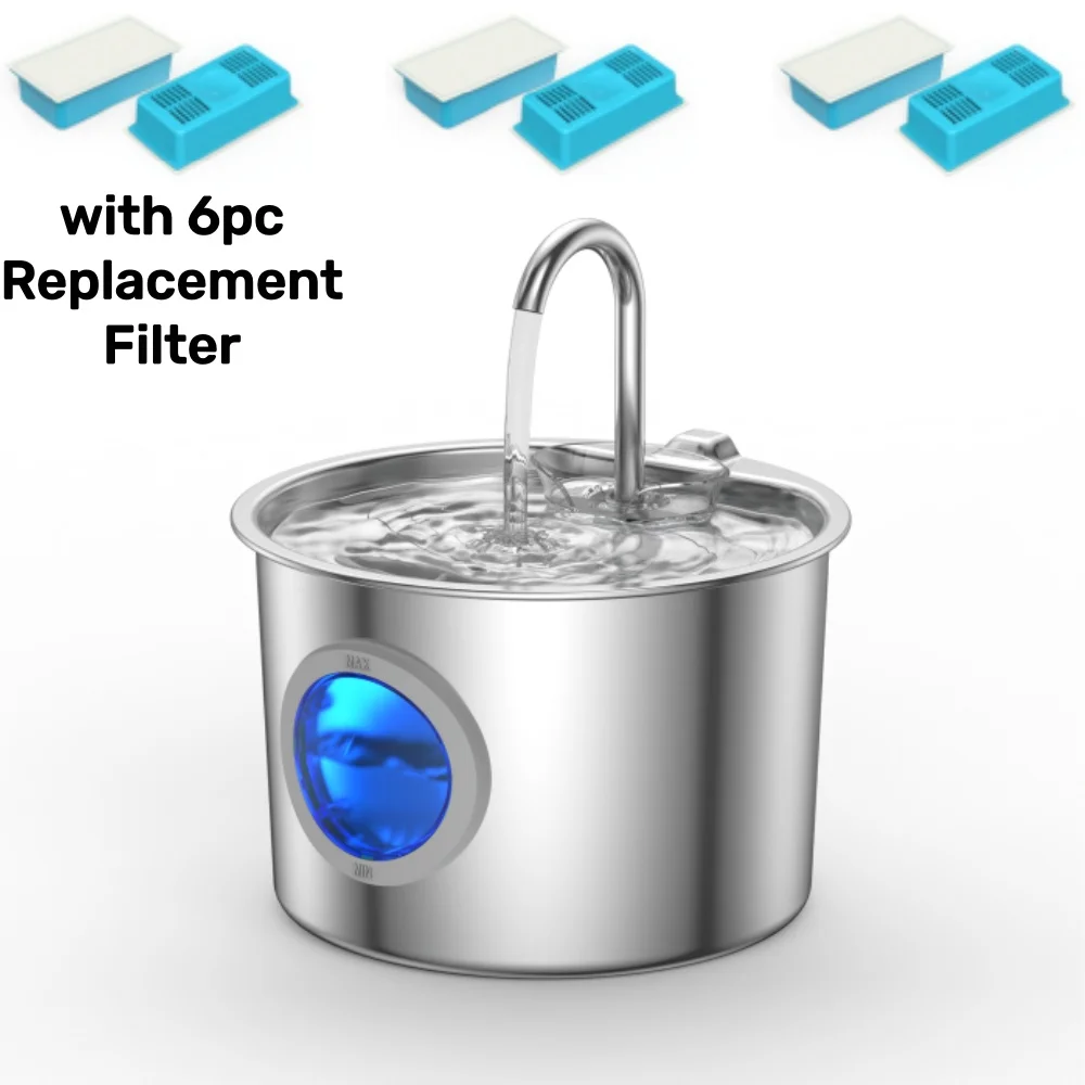 Fuente de Agua Automática de 2.2L para Gatos y Perros con Filtro Múltiple - Imagen 8