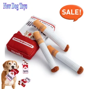 Juguete de Peluche Interactivo con Sonido para Perros (Cigarrillo)