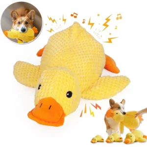 Pato de Peluche Relajante con Sonido para Perros