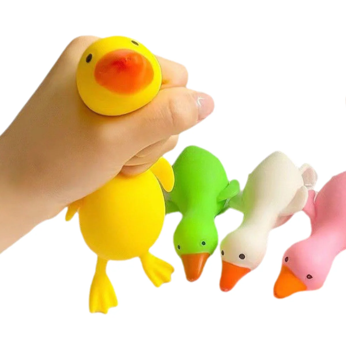 Pato de Maltosa Aurora Colorido Juguete Blandito y Elástico Antiestrés - Imagen 8