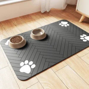 Alfombrilla Absorbente e Impermeable para Comedero de Mascotas