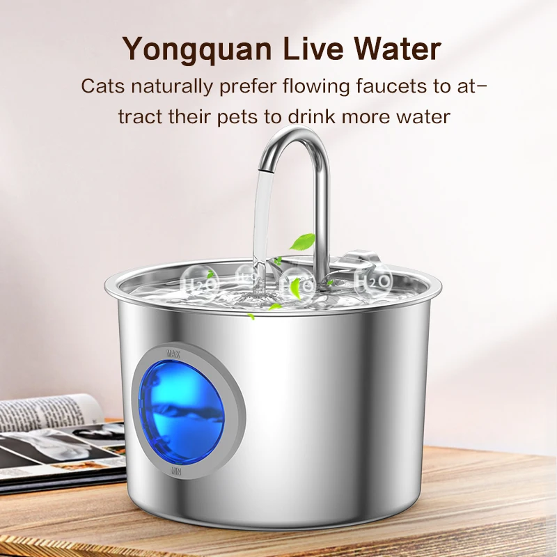 Fuente de Agua Automática de 2.2L para Gatos y Perros con Filtro Múltiple - Imagen 2