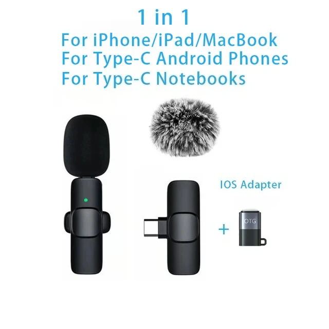 Mini Micrófono de Solapa Inalámbrico para Grabación de Video, Vlog y Podcast - Imagen 11