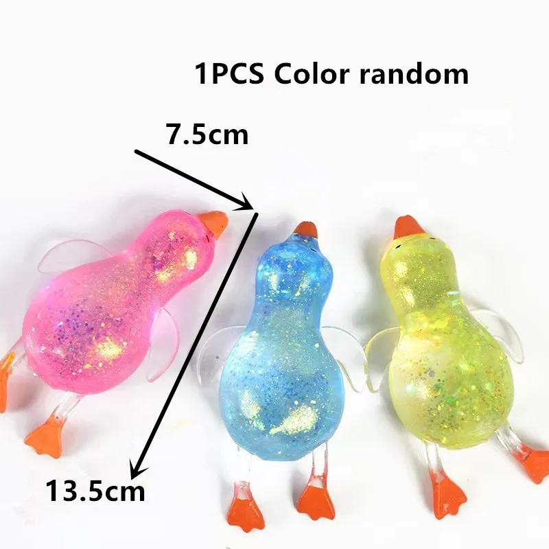 Pato de Maltosa Aurora Colorido Juguete Blandito y Elástico Antiestrés - Imagen 7