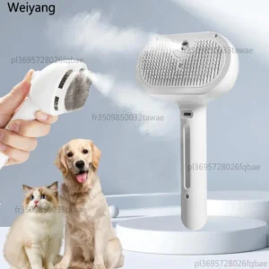 Cepillo de Vapor Recargable con Masaje para Mascotas