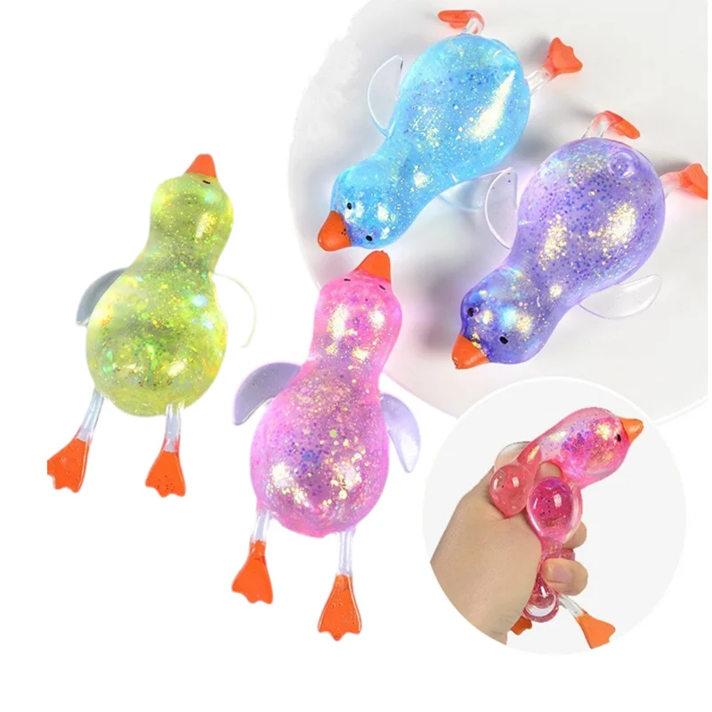 Pato de Maltosa Aurora Colorido Juguete Blandito y Elástico Antiestrés