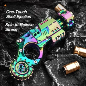 Pistola de Juguete con Expulsión de Casquillos y Giroscopio Fidget EDC