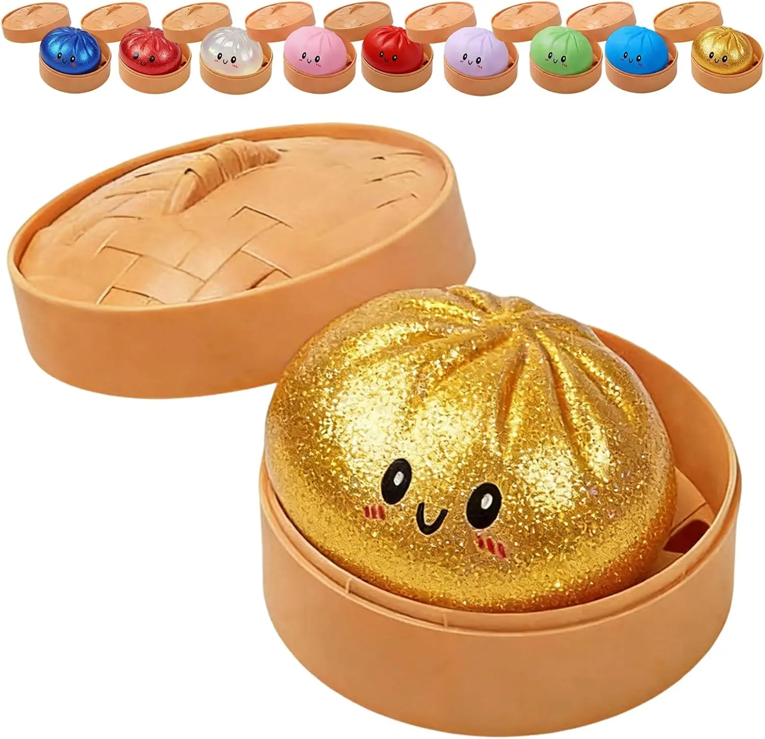 Empanadilla Blandita con Purpurina en Caja Juguete Antiestrés - Imagen 2