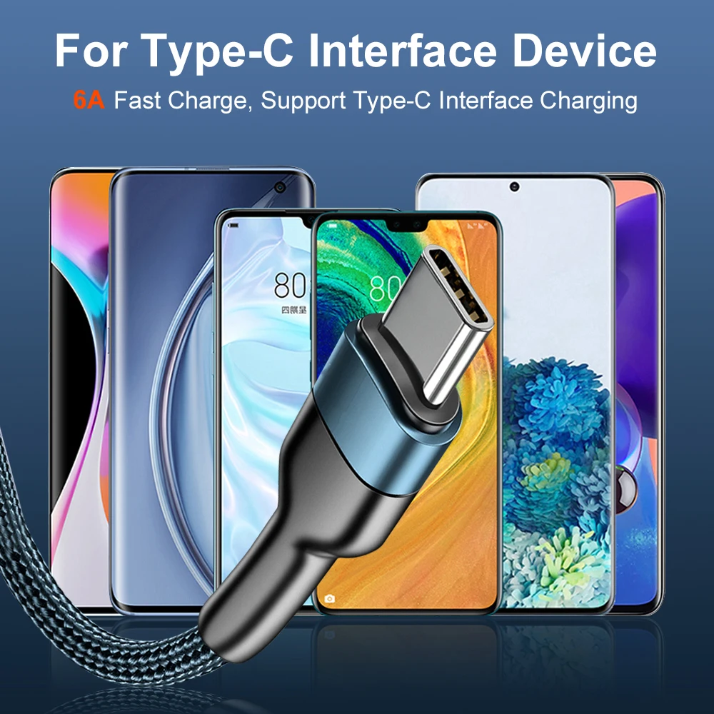 Cable USB tipo C Vumpach, cable cargador y de datos de carga rápida tipo C para iPhone 15, Samsung S21, A51, Xiaomi Mi 10, Redmi y Huawei. - Imagen 6