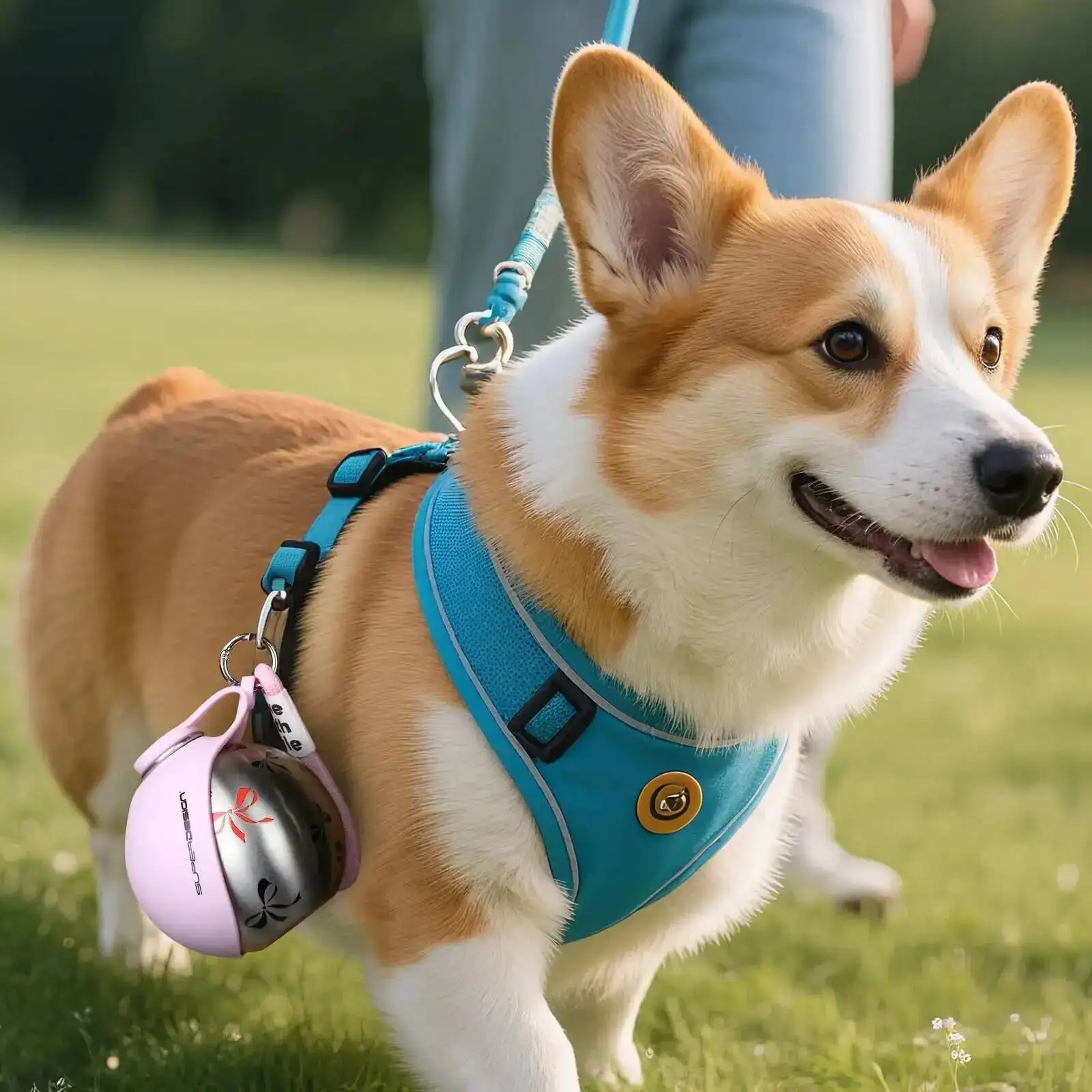 Termo de Viaje para Perros 2 en 1 – Botella de Acero Inoxidable y Taza de Silicona Antigoteo - Imagen 2