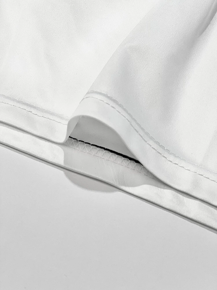 Traje de verano para hombre, nueva línea, estampado, sencillo, deportivo, empalme, tendencia, camiseta, holgado, casual, traje, manga corta, pantalones cortos, traje de verano para hombre - Imagen 4