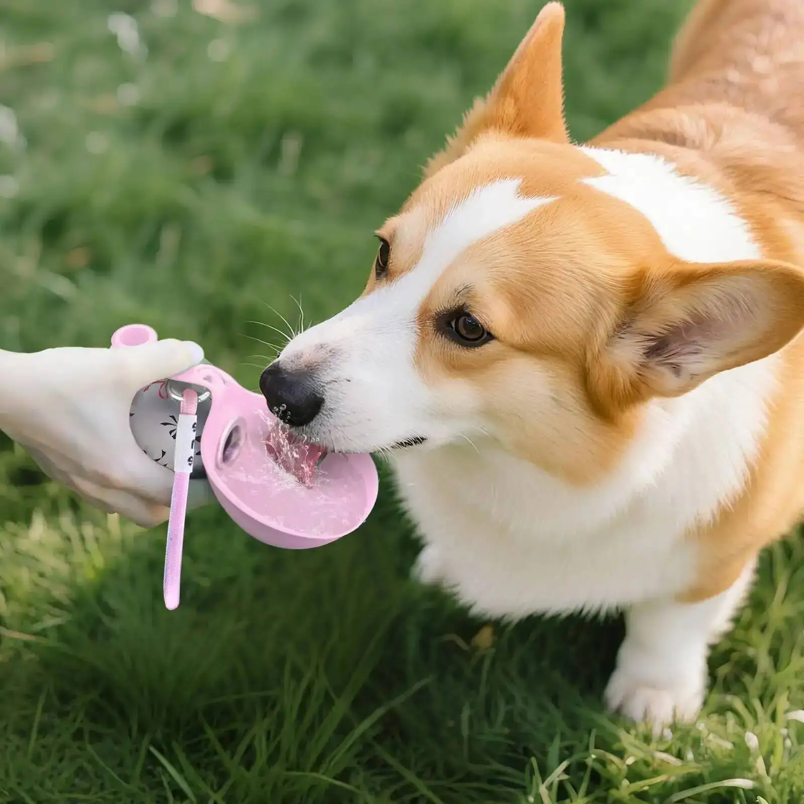 Termo de Viaje para Perros 2 en 1 – Botella de Acero Inoxidable y Taza de Silicona Antigoteo - Imagen 3