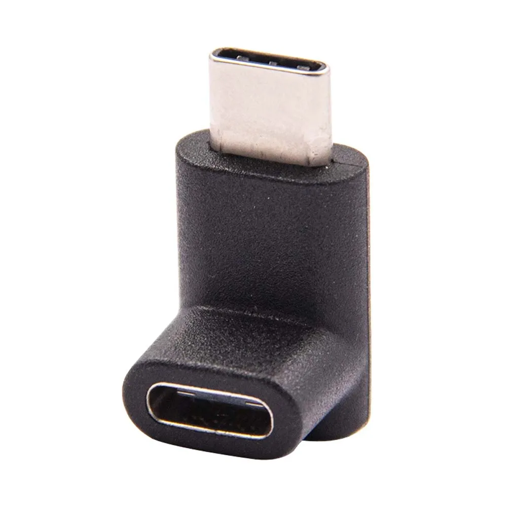 Adaptador convertidor USB-C 3.1 tipo C macho a hembra en ángulo recto de 90 grados para smartphone, para Samsung S9, S8, Note 9. - Imagen 3