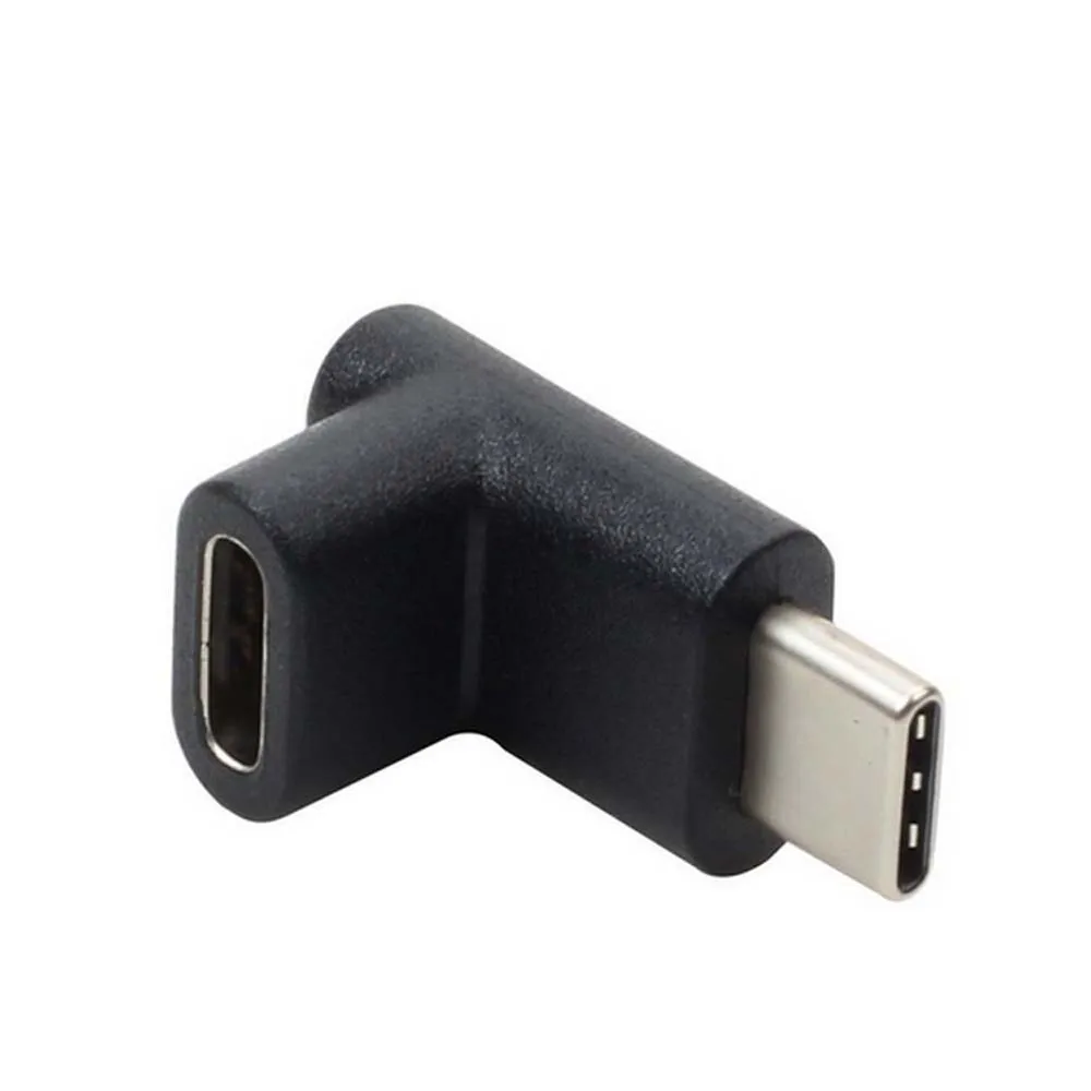 Adaptador convertidor USB-C 3.1 tipo C macho a hembra en ángulo recto de 90 grados para smartphone, para Samsung S9, S8, Note 9. - Imagen 4