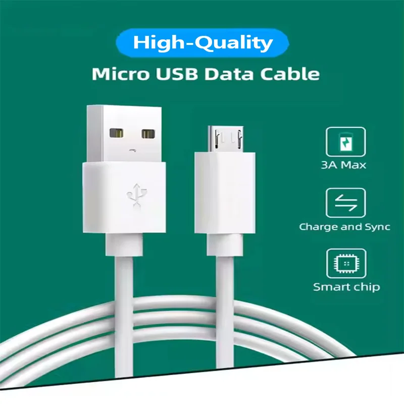 Cable USB A a Micro USB de 3A, cable de carga rápida, línea para teléfono móvil, cable adaptador USB para Samsung, Xiaomi, Android, PS4 y transferencia de datos. - Imagen 2