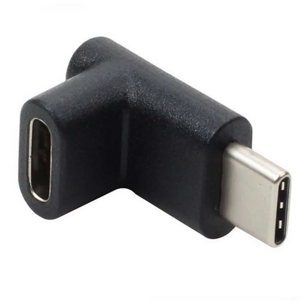 Adaptador convertidor USB-C 3.1 tipo C macho a hembra en ángulo recto de 90 grados para smartphone, para Samsung S9, S8, Note 9. - Imagen 5