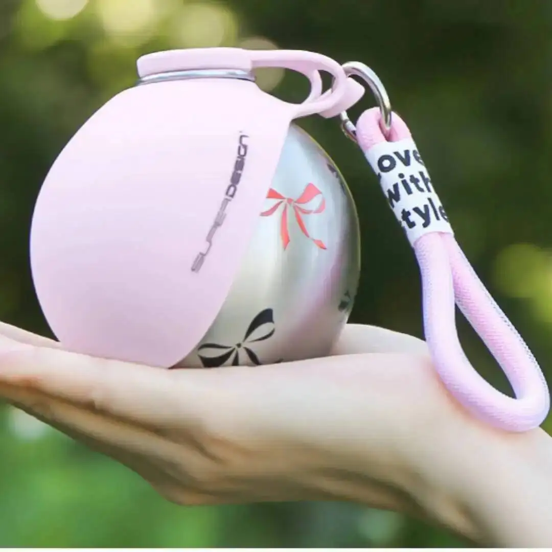Termo de Viaje para Perros 2 en 1 – Botella de Acero Inoxidable y Taza de Silicona Antigoteo - Imagen 4